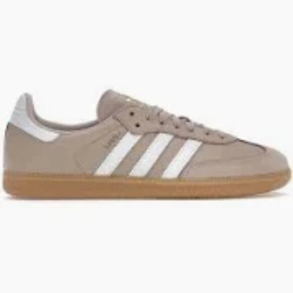 Taupe White Adidas Samba OG - Picture 1 of 6